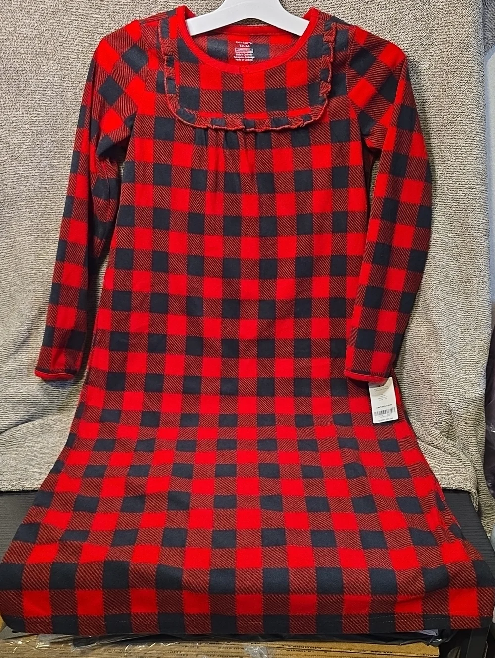 Carter's Red & Black Buffalo Plaid Long-Sleeve PJs